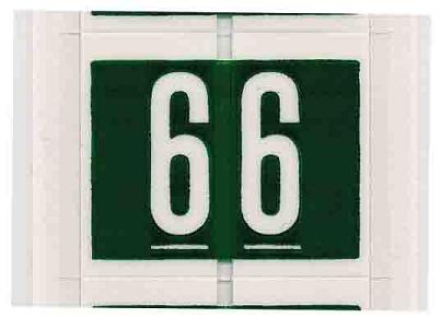 Color Coded Number Label Roll, 11000 Series